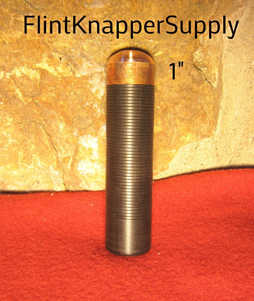 1" Solid Head Copper Bopper - Copper Billets, Flint knapping tool, arrowheads