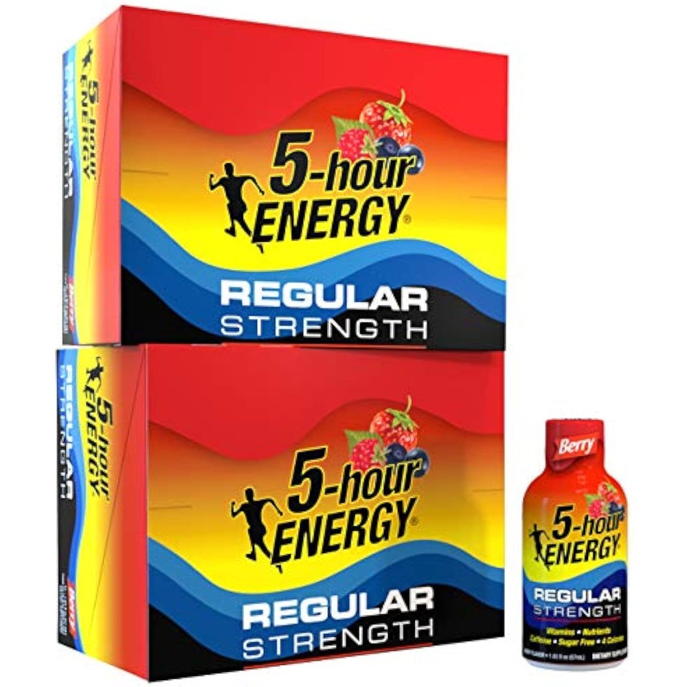 Regular Strength 5-hour ENERGY Shots � Berry � 24 Count