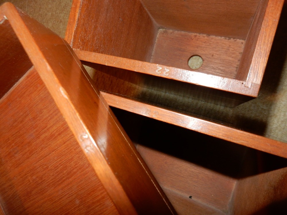 Small Wooden Nesting Storage Boxes for Multiple Uses - 1970’s - Nicely Finished