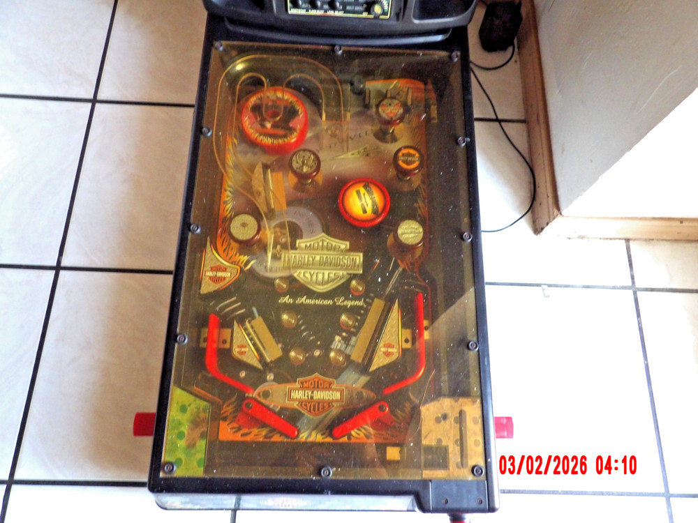 Vintage Harley Davidson Pinball Machine