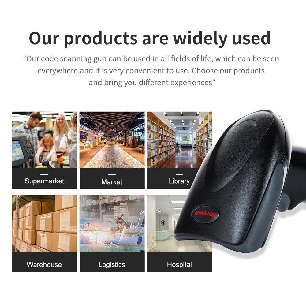 Honeywell Hyperion 1300G Wired Handheld Barcode Scanner 1D Code Imager Reader