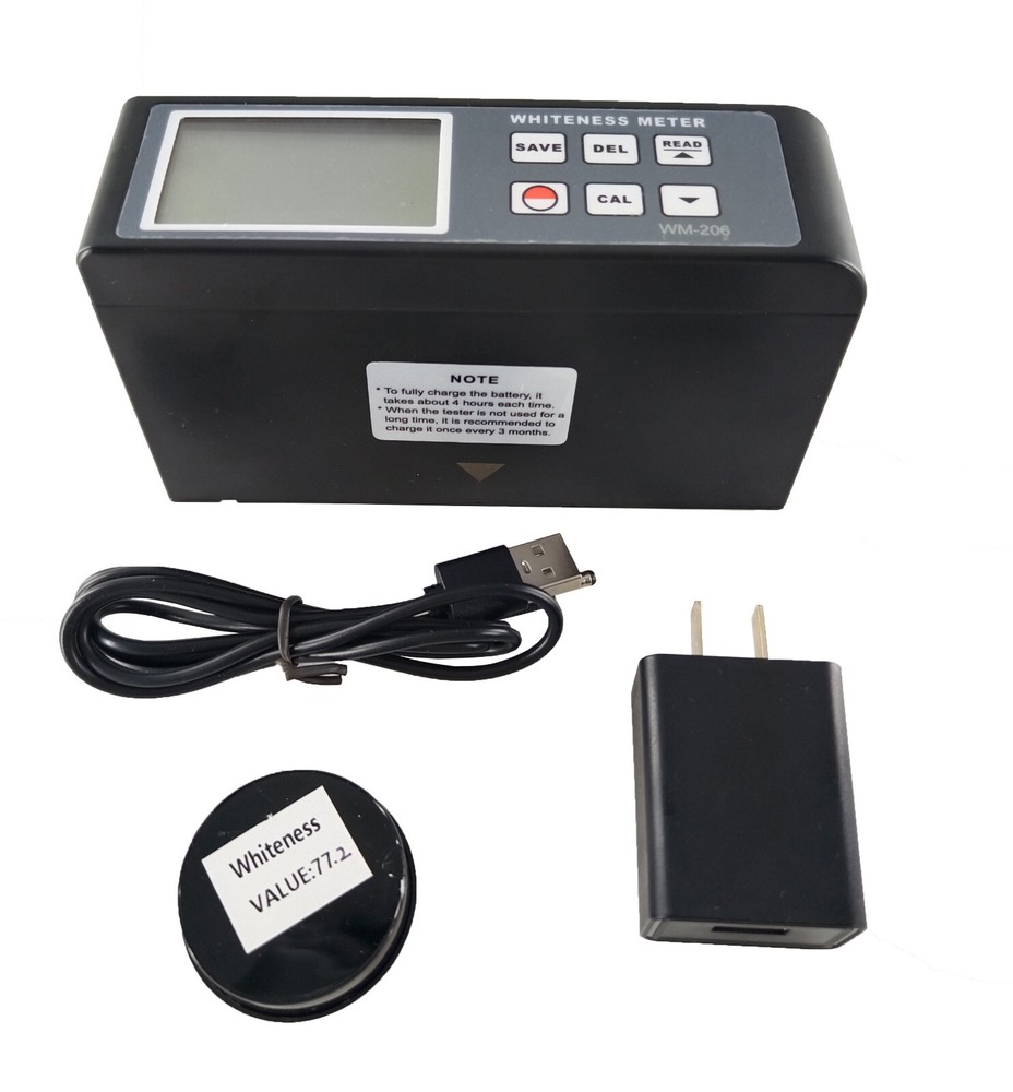 Handheld Whiteness Meter with Range 0%~120% Resolution 0.1% for Textile Dyeing