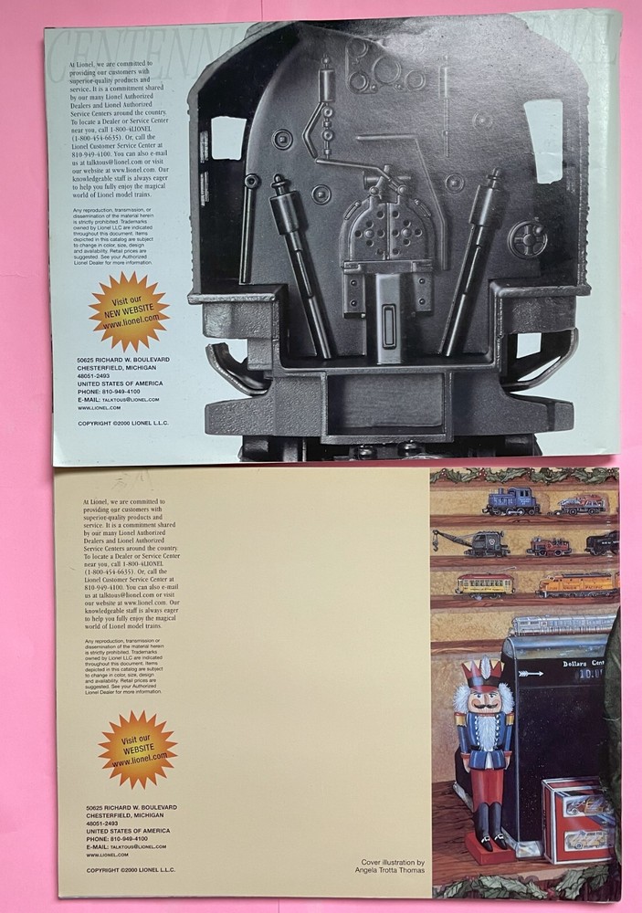 2000 Lionel Classic Trains Catalog Volume 1 & 2