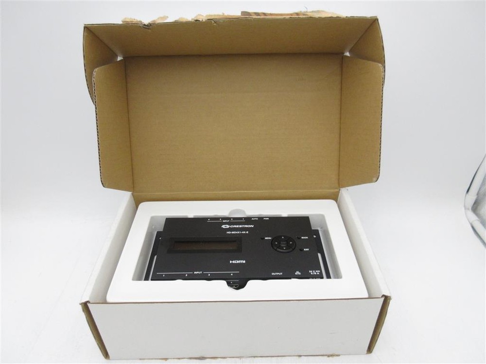 Crestron HD-MD4X1-4K-E HDMI Switcher w/ AC Adapter