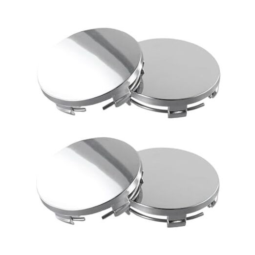Wheel Center Caps Kit Outer 63mm 2.48 inches Outer 63MM , Inner 61MM Silver