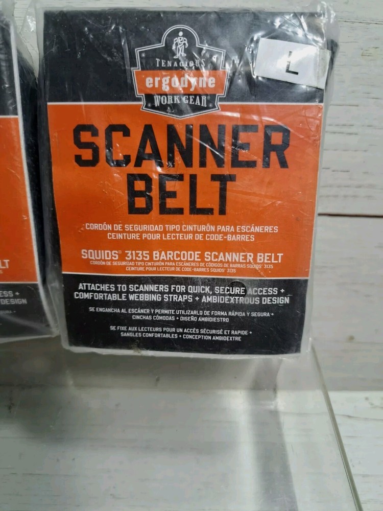 Barcode Scanner Belt with Hook, Includes Carrying Strap for