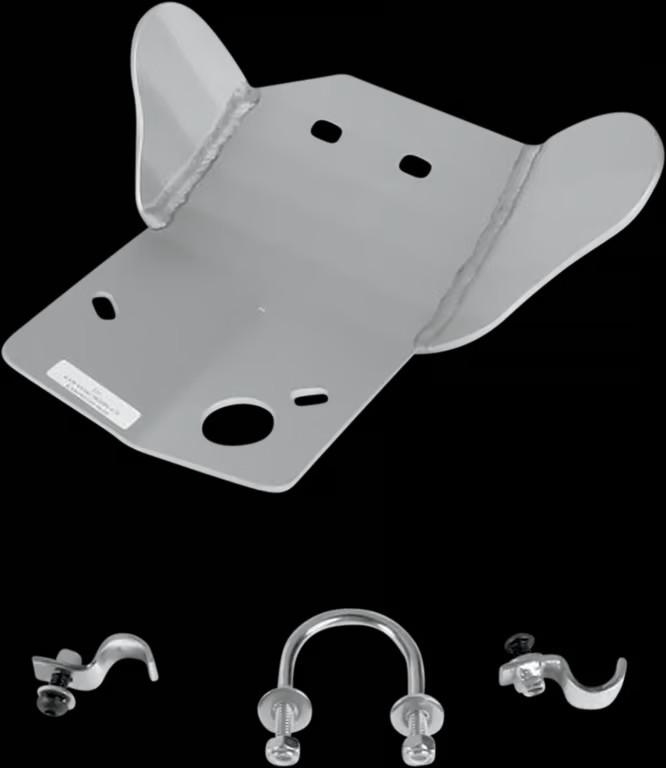 Moose Aluminum Skid Plate Clear Anodized 220
