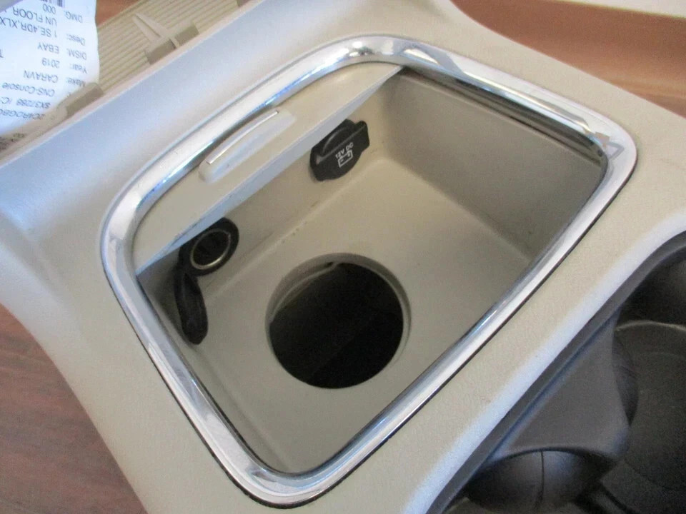 2012-2020 Dodge Caravan Front Floor Console W/Sliding Cover TAN