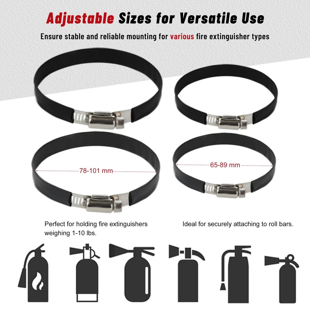 Fire Extinguisher Mount for Vehicle - Quick Release Fire Extinguisher Bracket...