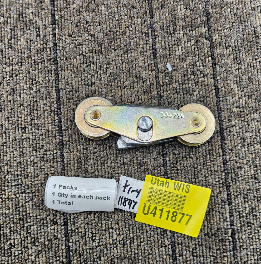 30622A: Side-Adjustable Tandem Roller Single Assembly For Sliding Patio Doors