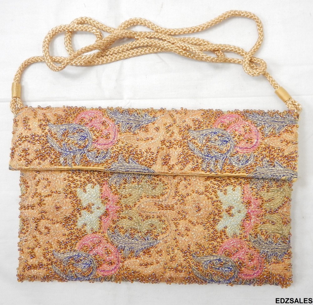 4 Vintage Handmade Formal Beaded Purses