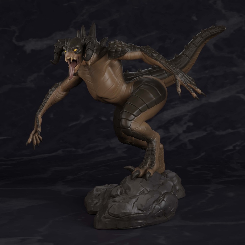 DeathClaw Polybits 1/12 Scale Resin Figure NSFW | Unpainted Model Kit