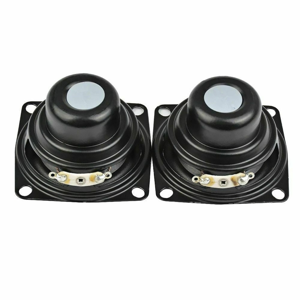 2Pack 10W 2in Full Range 4ohm Universal Magnetic Speaker With Fixing Hole Space