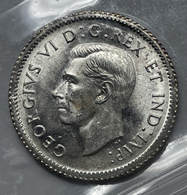 1938 Canada 10 Cent. ICCS Certified MS-64. C-2335