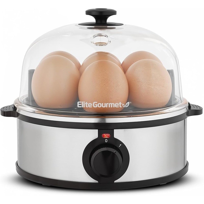 Egg Cooker Easy to Use Hard Soft Boiled Steamer Timer Compact Kitchen Gadget