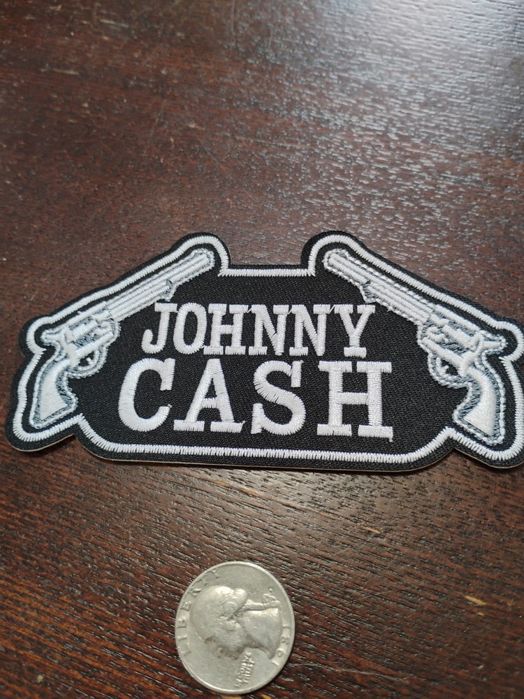 🎸🎸EMBROIDERED Johnny Cash ROCK PATCH