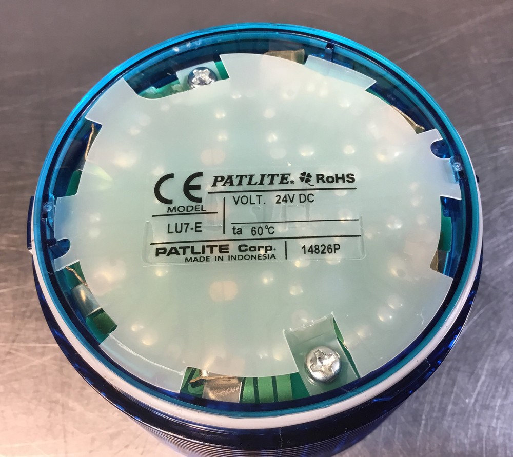PATLITE LU7-E-B BLUE LED LIGHT MODULE 24 VDC 3E-17