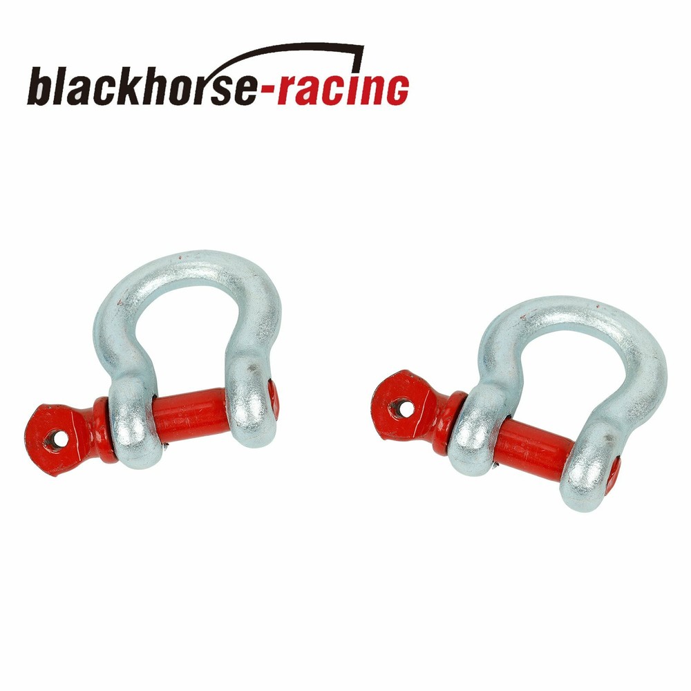 2" 20Ft Heavy Duty Tow Strap 20000 LB Capacity +D-Ring Hook