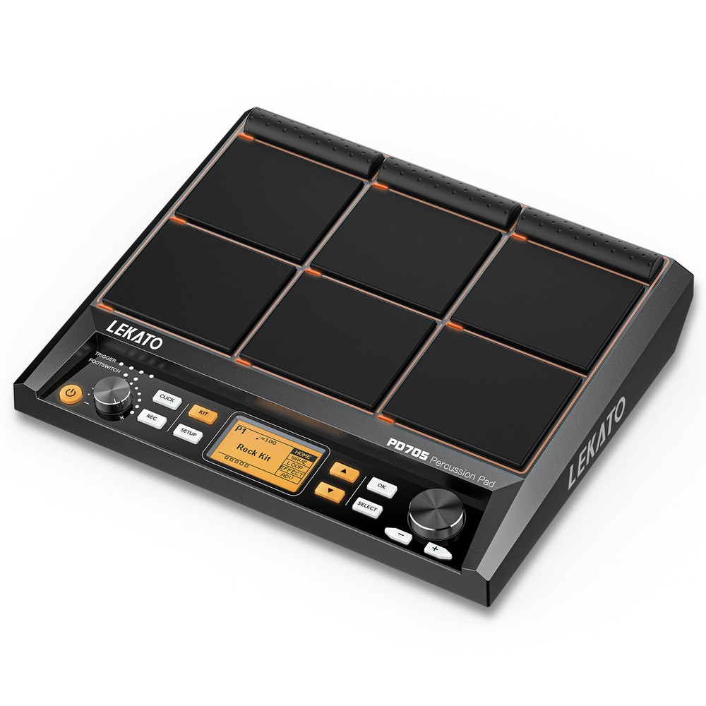 PD705 Percussion Pad 9-Trigger Sample Multipad Tabletop Electric Drum USB MIDI