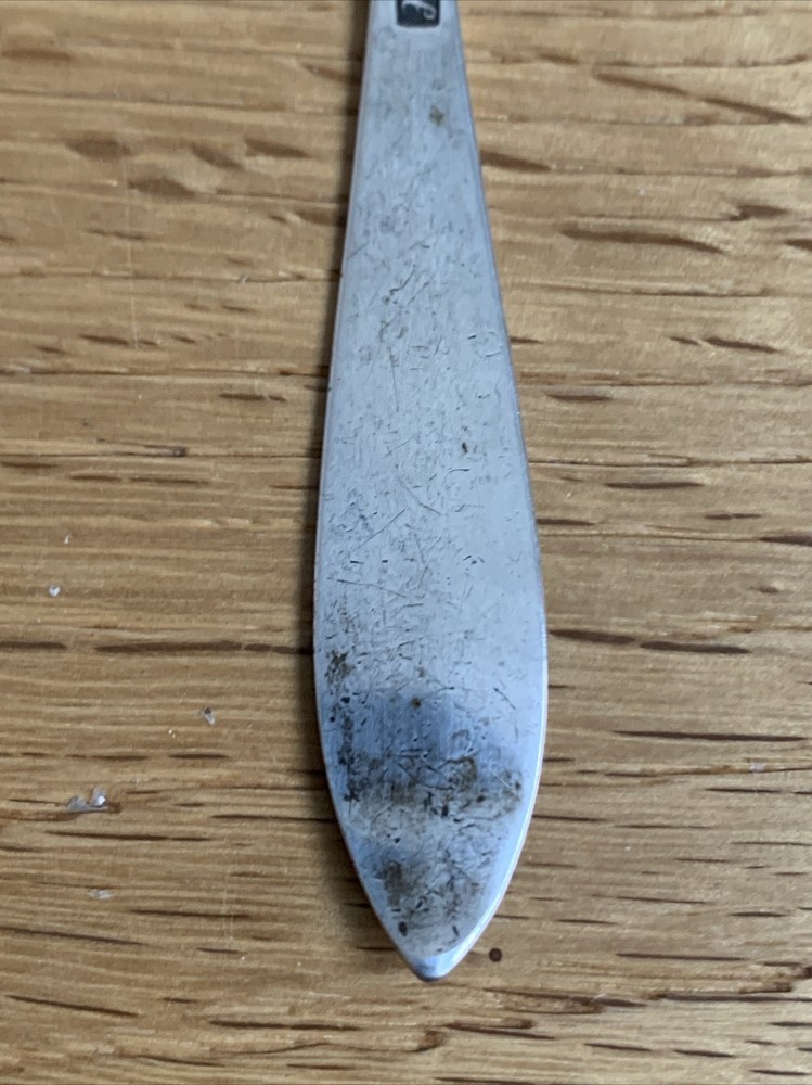 Very Old Coffee Spoon 14.5 cm 12 Lot 750 Silver Initials