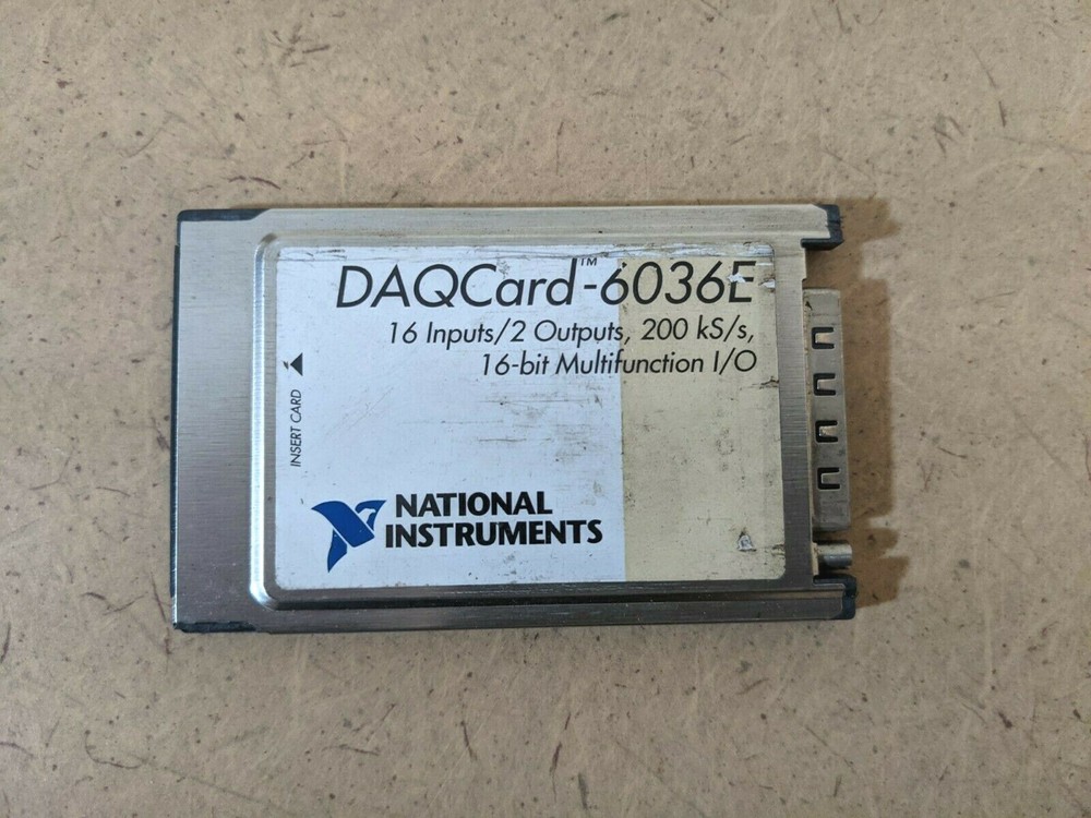 National Instruments NI DAQCARD-6036E 188035C-01/16-bit Multi-function