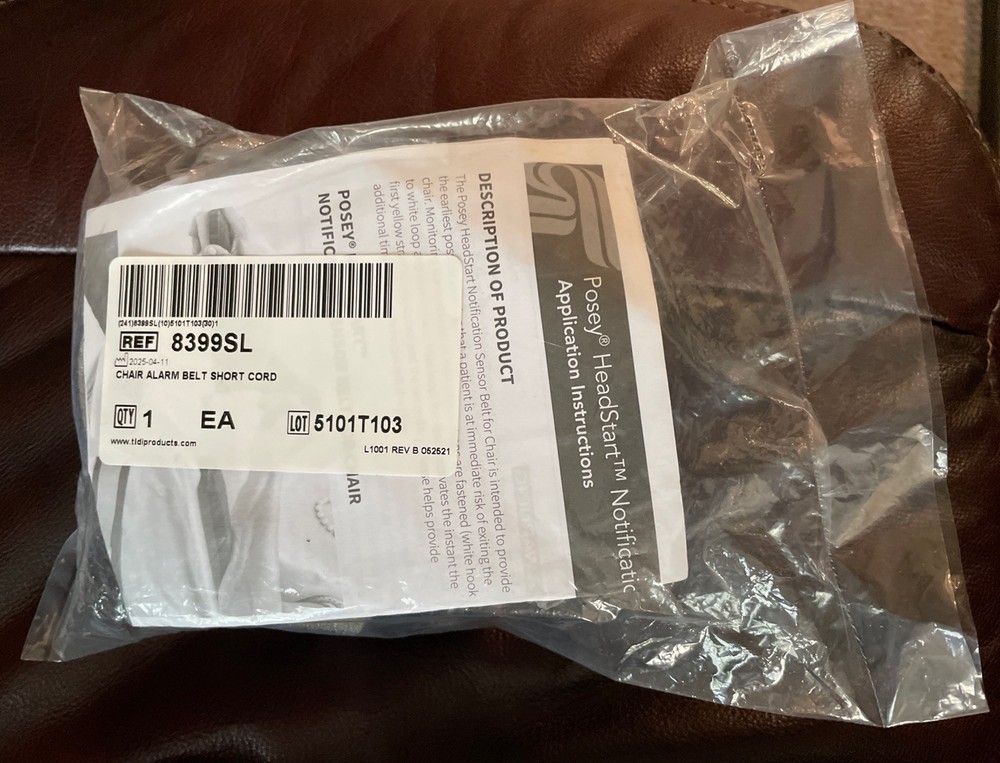 Sealed Sensor Belt For Chair ~ Blue Posey HeadStart Notification Belt 8399SL