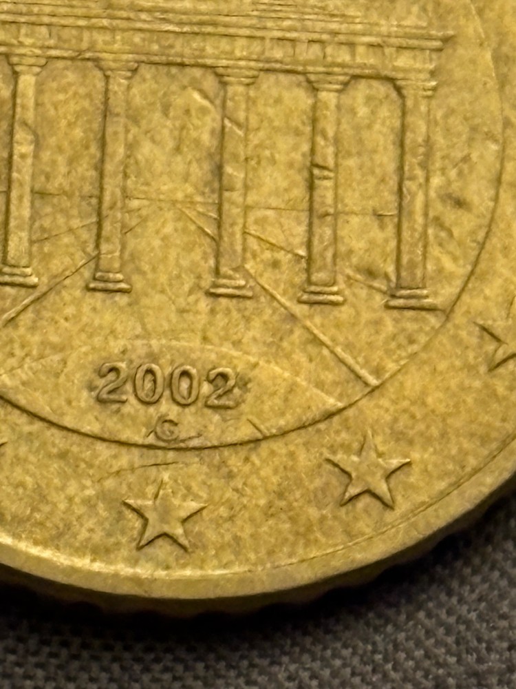 50 cent euro. 2002 G Rare!!