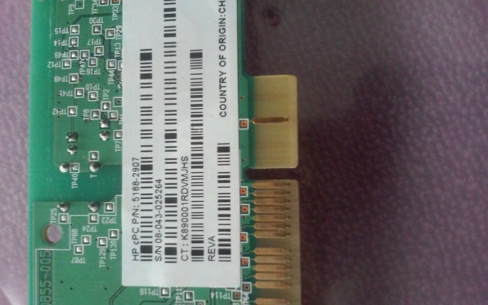 HP 5188-2907 PCI MODEM CARD - 56Kbps Modem