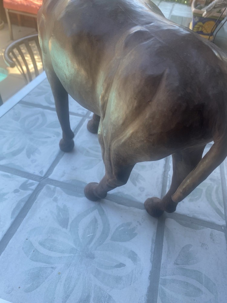 Leather Horned Deer Buck Piece