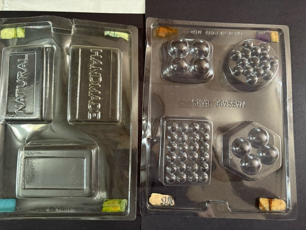 Assorted soap molds Ten count plastic