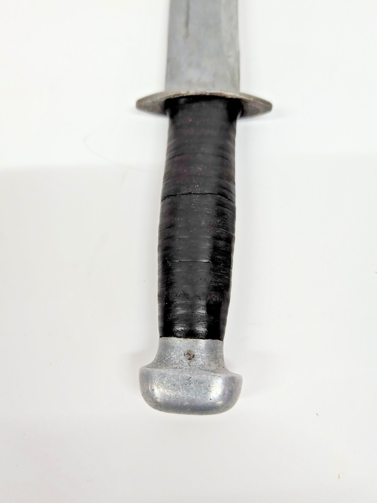 Vintage Knife with Leather Wrapped Handle & Sheath