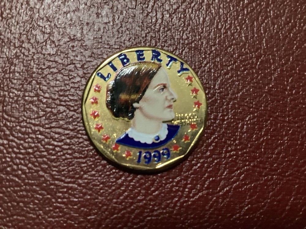 One Dollar 1999 Colorized Susan B. Anthony Coin