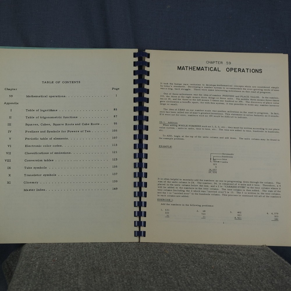 US NAVY: Fundamentals of Electronics Volume 8 Tables & Master Index