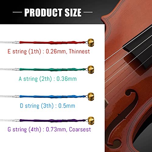 8 Pieces Violin Strings Universal Full Set (G-D-A-E) 4/4 Violin Universal