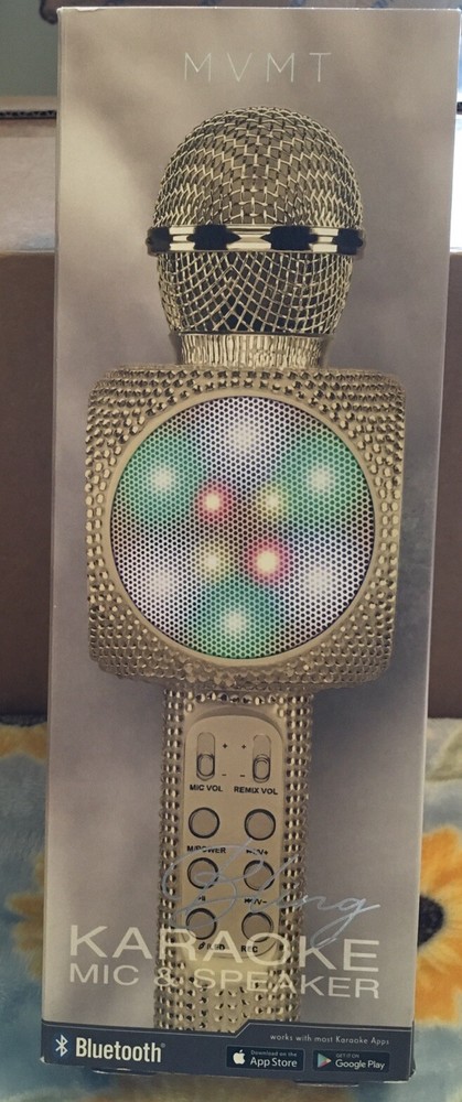 MVMT Bling Karaoke Microphone & Speaker Bluetooth Wireless