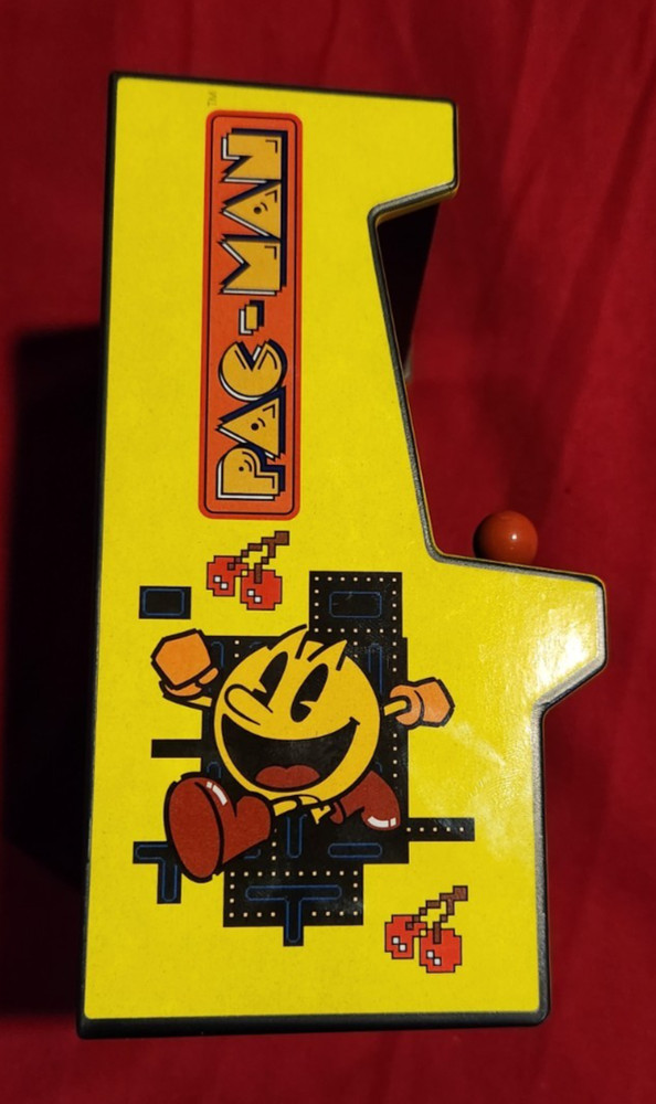 Pac Man Toy Arcade Game Cabinet - Basic Fun - Tested And Working!