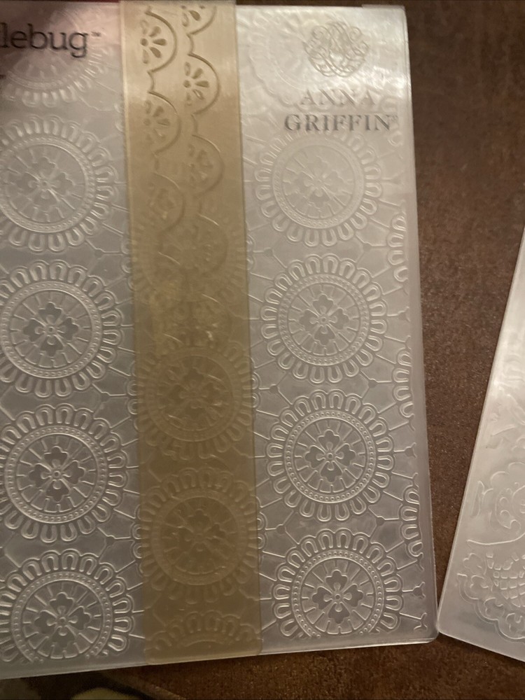 Anna Griffin Cuttlebug Eleanor & Jolie Lace Embossing Folder Set