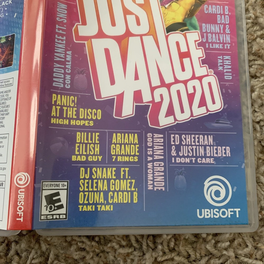 Empty Replacement Case & Artwork ONLY! Just Dance 2020 - Nintendo Switch