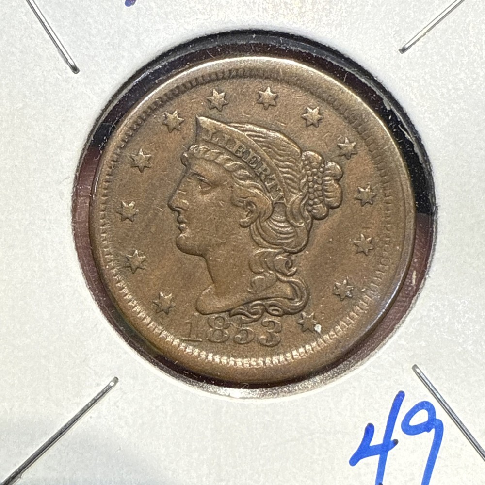 1853 US Large Cent
