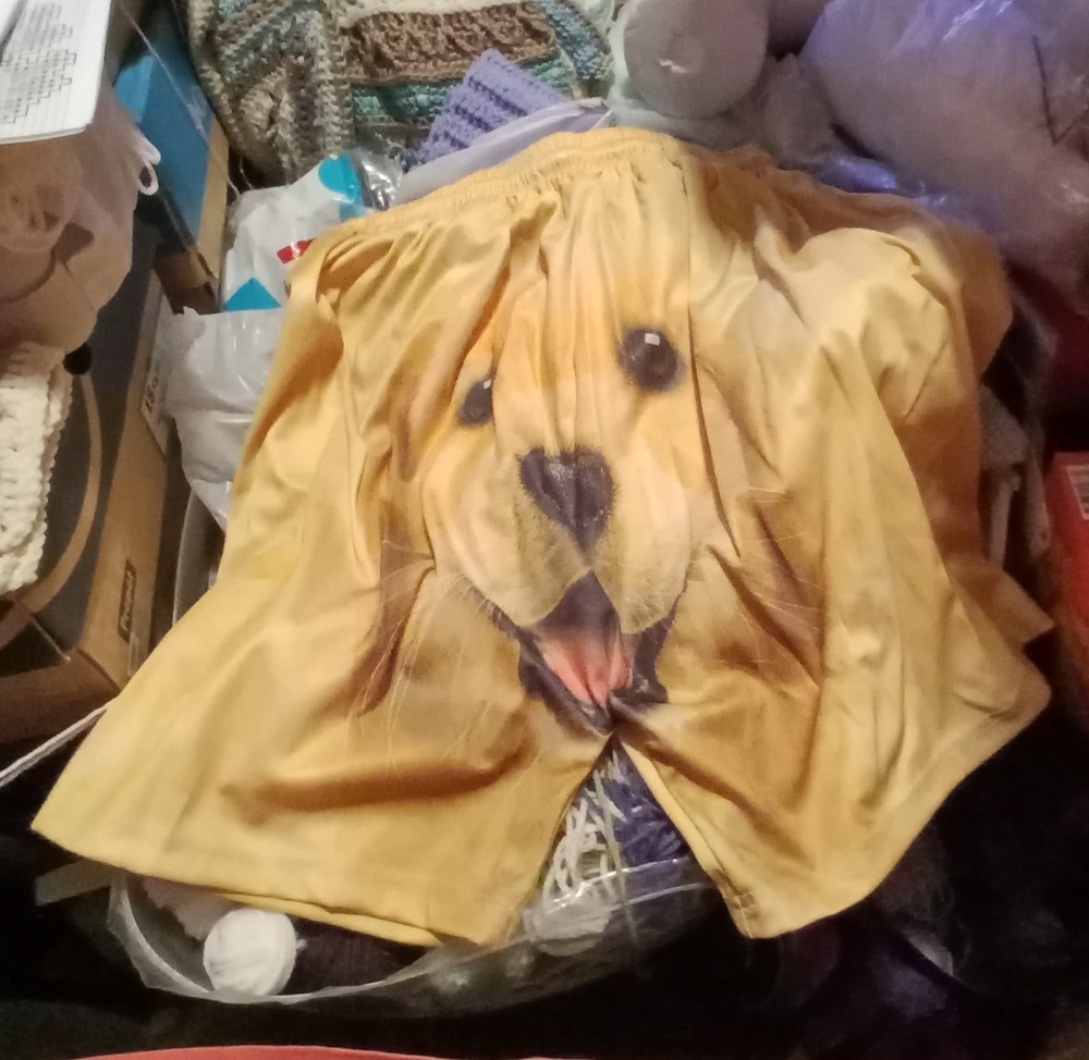 Shorts with Dog Face