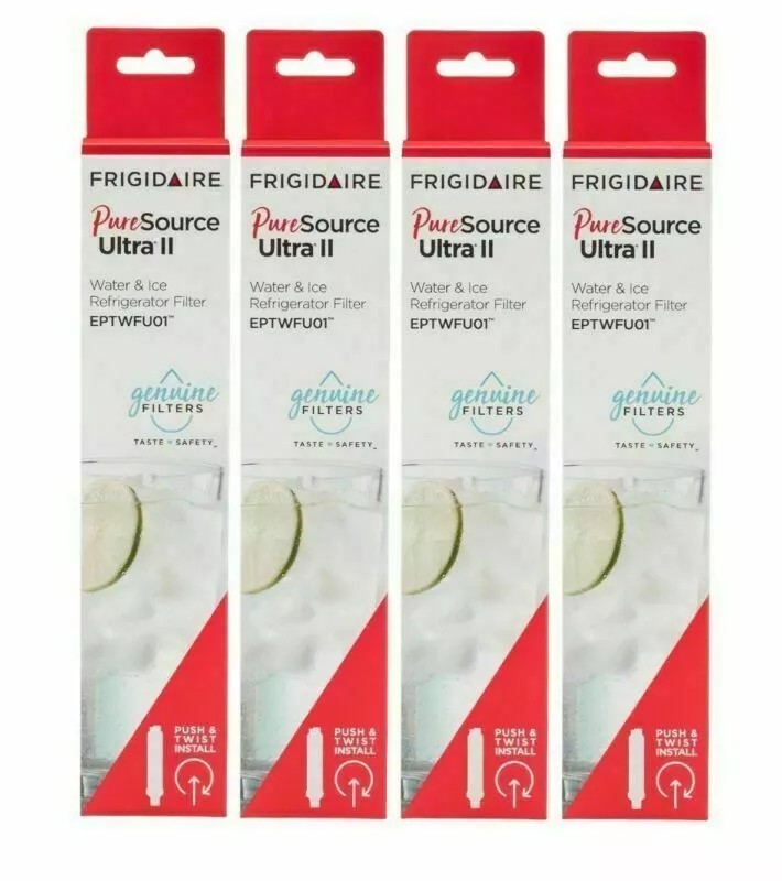 4 PACK NEW Frigidaire EPTWFU01 Pure Source Ultra II Refrigerator Water Filter