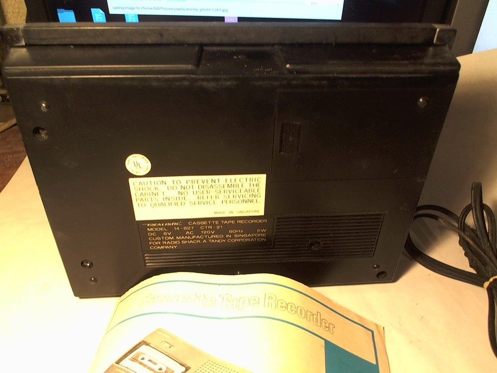 Realistic Cassette Recorder Player model# CTR-21