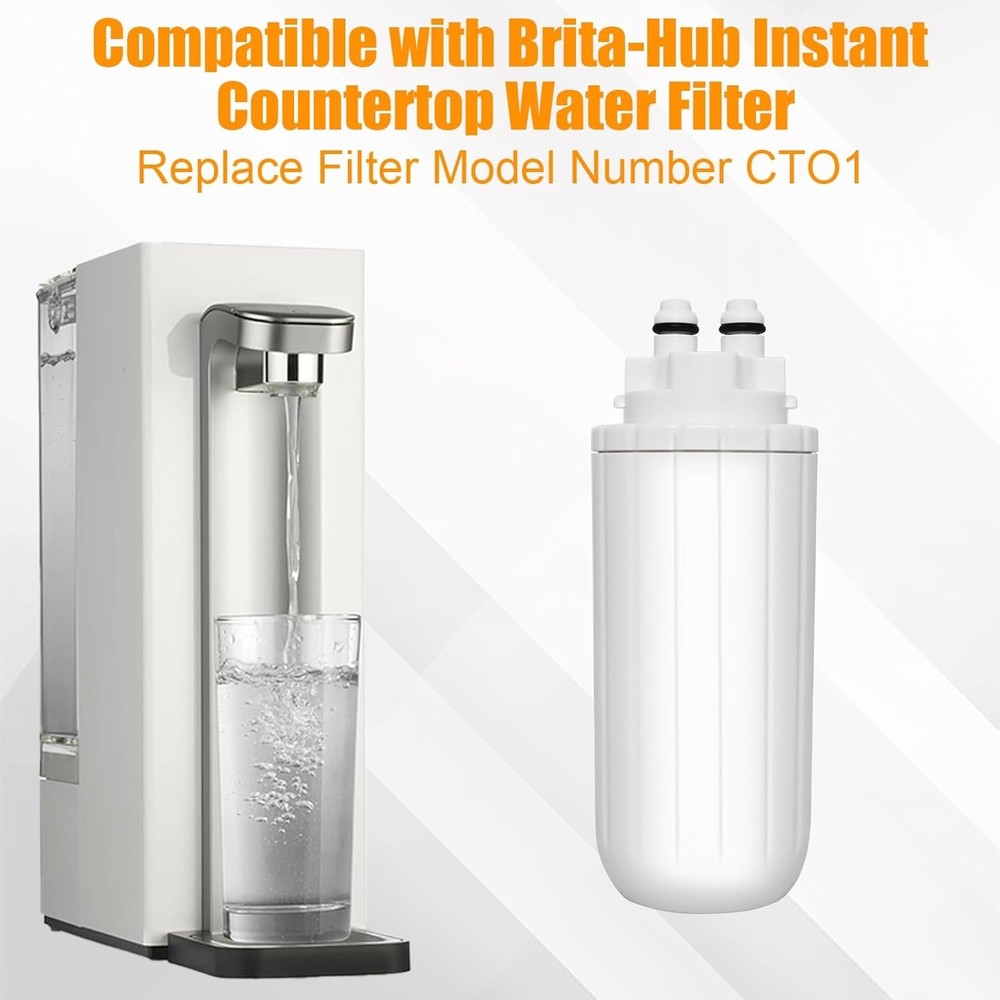 2-Pack Water Filter Replacement for Brita Hub Countertop Device Model CTO1