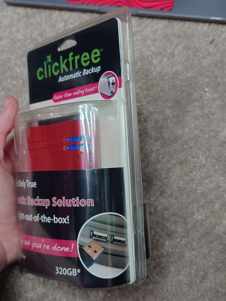 Clickfree 320GB Automatic Backup External USB Hard Drive - HD325R