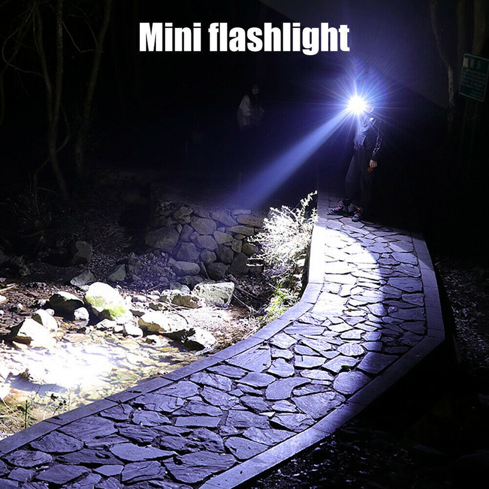 2x Mini Super Bright Small LED Torch Tiny Pen Light Camping Tactical Flashlight