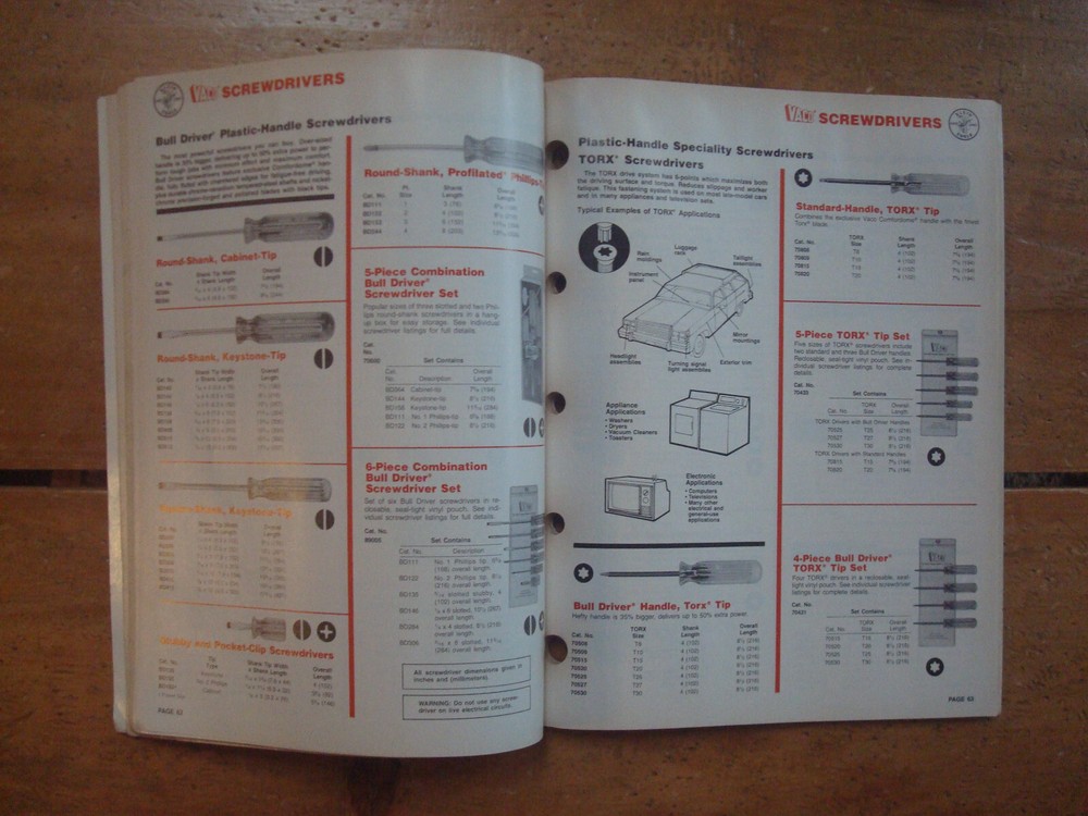 1991 Klein Tools Catalog 134 including VACO products