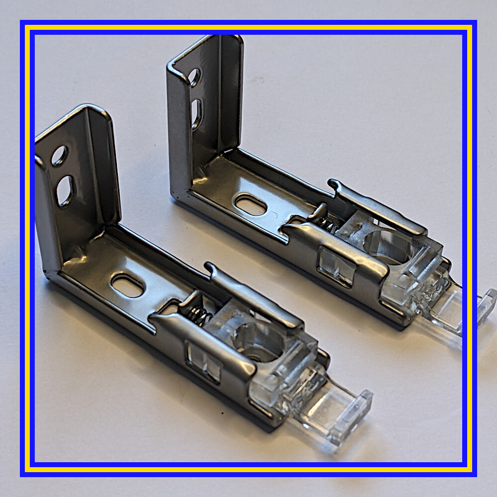 10093463 X 2 IKEA Roller Blind Brackets, Spring Loaded