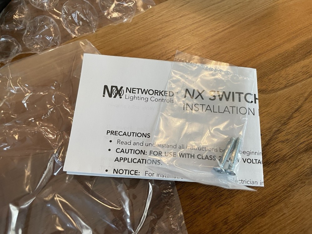 NX Lighting Controls Switch NXSW-1-WH Digital Switch White