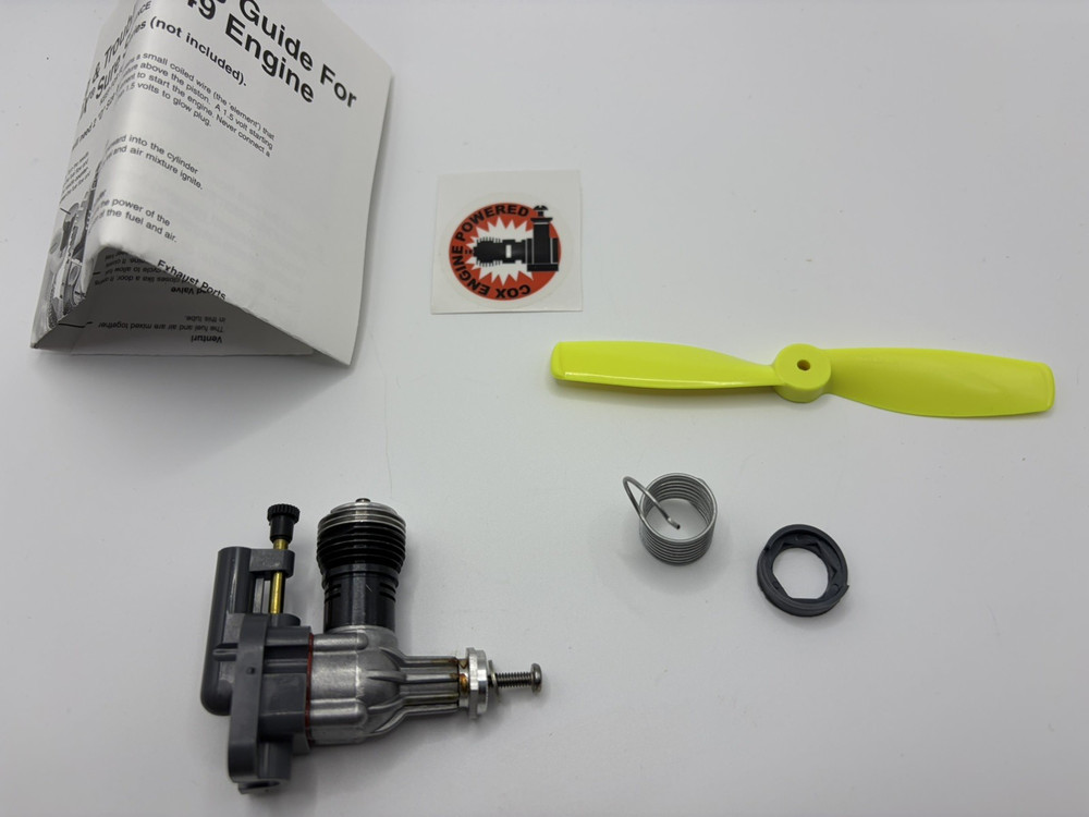 Cox Gas Powered .049 SureStart Engine Value Combo – Cox Factory Replacement Engi