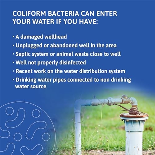 -Pack E Coli Water Test and Coliform Bacteria Water Test Kit, EPA Approved, 3